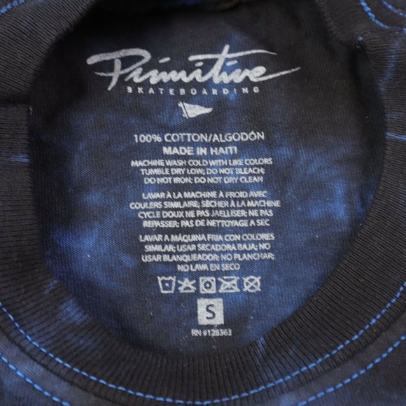 primitive skateboarding t shirt small size/ multicolor/ graphic primitive tee - Picture 4 of 5